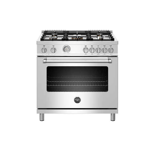 Bertazzoni Master Series 36" 5.9 Cubic Feet Smart Dual Fuel